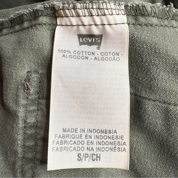 Levi’s San Francisco Women’s Olive Green Military Style Jacket Size Small GUC - Picture 7 of 9